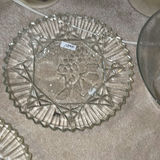 Grapevine-Decorated Ceramic Vases with White Roses and Etched Glassware - thumbnail 7 of 8
