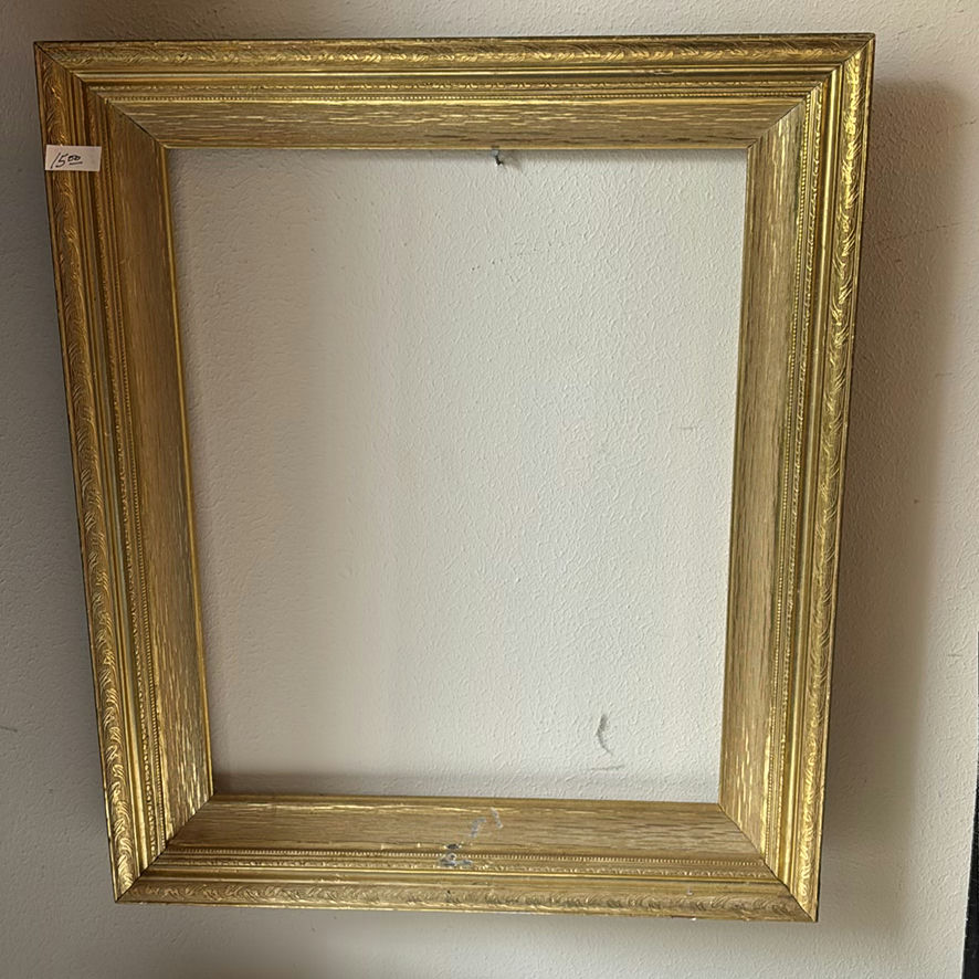 Framed memorial photograph, abstract canvases, and vintage vinyl records - image 11 of 11
