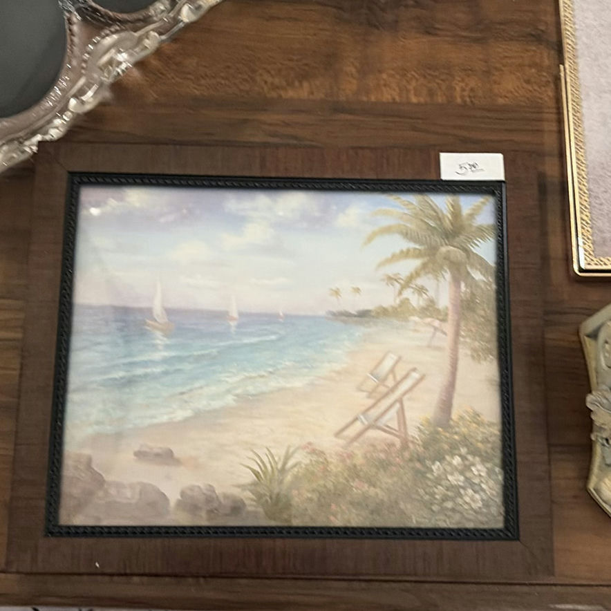 Assorted decorative frames, wall art, and sculptural accents - image 2 of 6