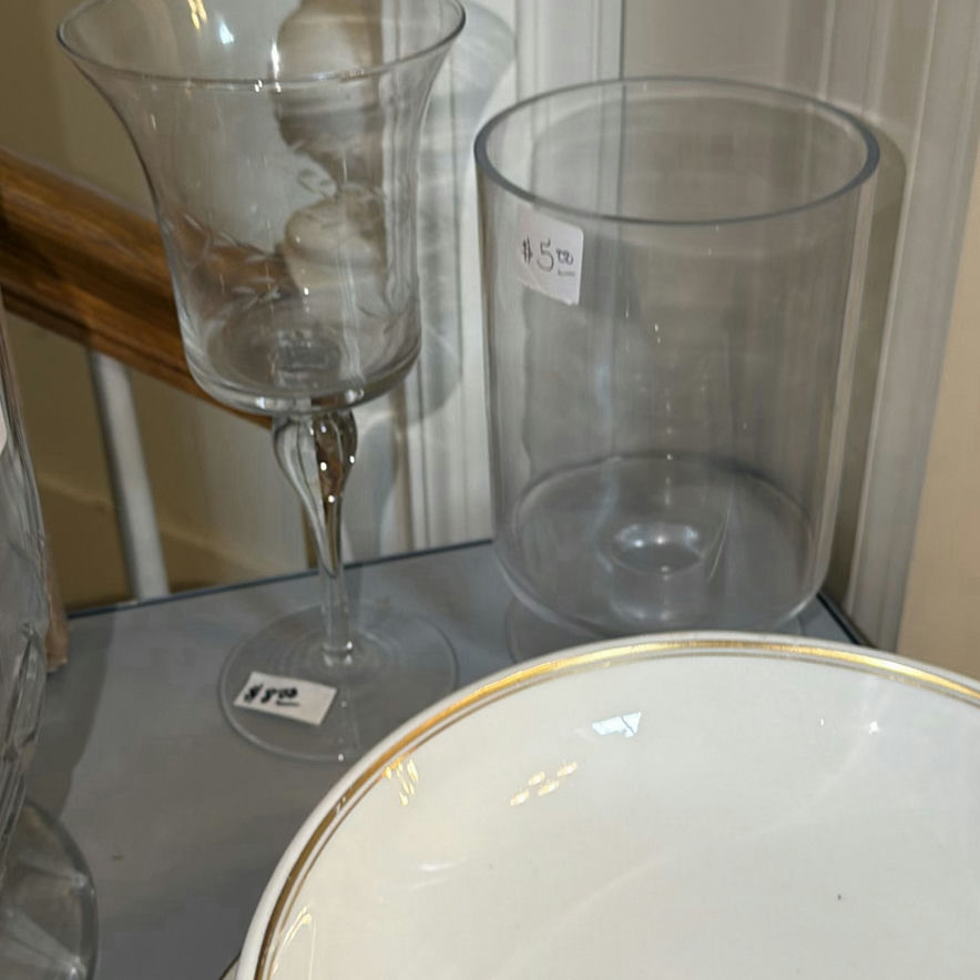 Decorative dolls, porcelain dishes, glassware, and candles - image 11 of 16
