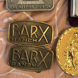 Vintage memorabilia collection with BAR X Ranch patches and assorted items - thumbnail 2 of 6