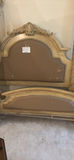 Ornate four-poster bed frame with carved posts - thumbnail 3 of 5