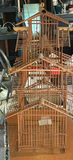 Tall multi-level wooden bird cage set - thumbnail 5 of 5
