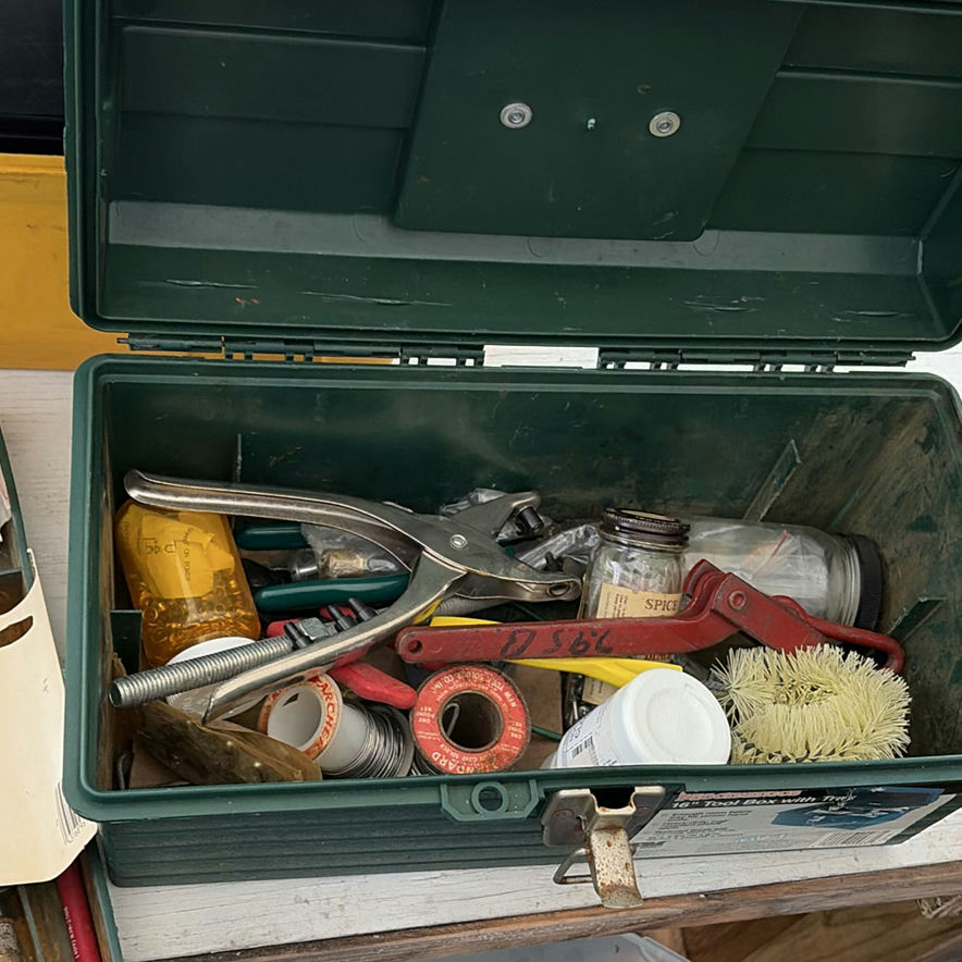 Assorted Tool Boxes with Hardware and Tools - image 5 of 5