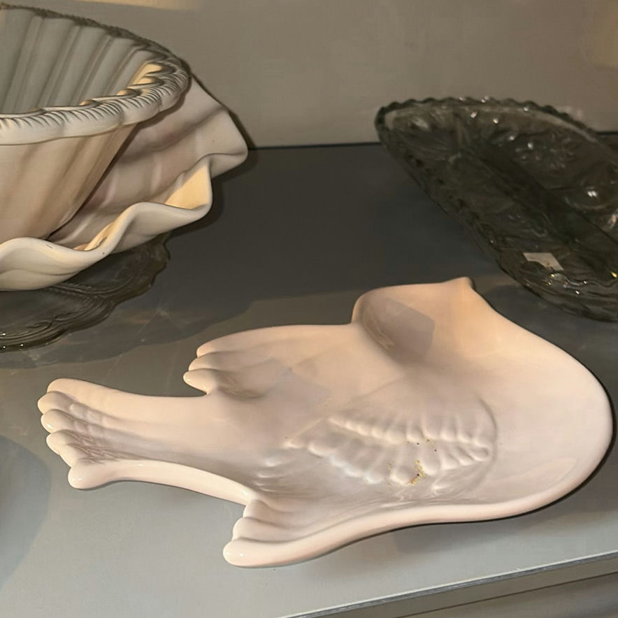 Assorted glassware and ceramic serving dishes - image 5 of 10
