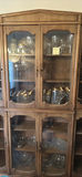 Wooden china cabinet with glass doors CABINET ONLY - thumbnail 2 of 6