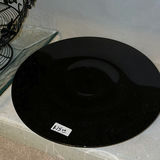 Black wire fruit basket with butterfly motif and round black glass plate - thumbnail 2 of 4