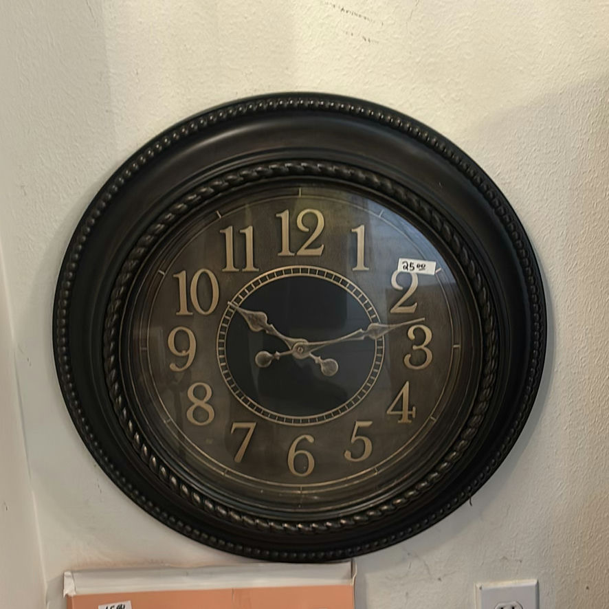 Framed floral still life prints, vintage carriage scenes, and a round wall clock - image 6 of 6