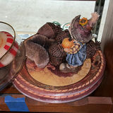 Autumn harvest and holiday decor on wooden shelf - thumbnail 5 of 7