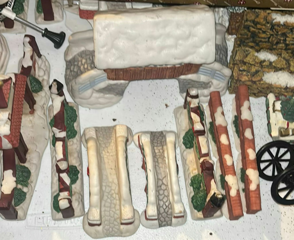 Assorted Christmas Village Figurines and Ceramic Decorations - image 3 of 11