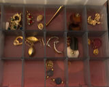 Assorted jewelry in plastic organizers - thumbnail 3 of 11
