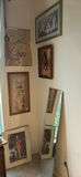 Assorted framed art prints and a standing mirror - thumbnail 1 of 7