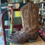 Snake-skin Western boots with a white cowboy hat - thumbnail 3 of 7