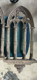 Vintage cream rolling cart and arch fretwork panels - thumbnail 5 of 5