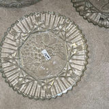 Grapevine-Decorated Ceramic Vases with White Roses and Etched Glassware - thumbnail 6 of 8