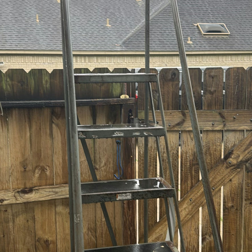 Metal rolling multi-step stair ladder - image 4 of 5