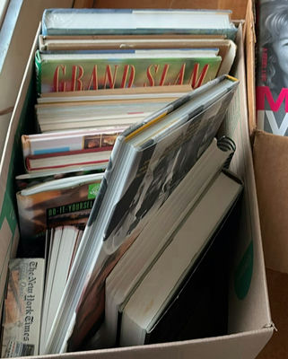 Box of golf books and home-crafts magazines - Image 1 of 4