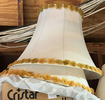 Decorative lamp shades, patriotic lights, and handheld sander - Image 1 of 4