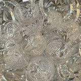 Crystal punch bowl with ten cups - thumbnail 2 of 5