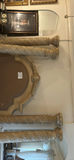 Ornate four-poster bed frame with carved posts - thumbnail 2 of 5