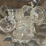 Glass Punch Bowl Set with Ladle and 10 Cups - thumbnail 2 of 4