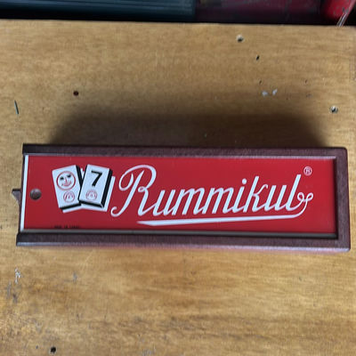 Rummikub game in wooden case with decorative box and tassel accessory - Image 1 of 6