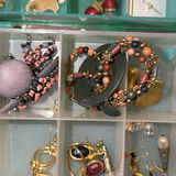 Assorted jewelry collection: earrings, bracelets, brooches, and pendants - thumbnail 13 of 13