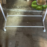 White metal clothing rack - thumbnail 3 of 3