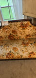 Vintage floral-printed wood-framed settee - thumbnail 3 of 4
