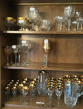 Assorted glassware: champagne flutes, wine glasses, goblets, and a crystal pitcher - thumbnail 1 of 8