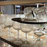 Frosted glass stemware and assorted glassware with a vintage appliance - thumbnail 9 of 9