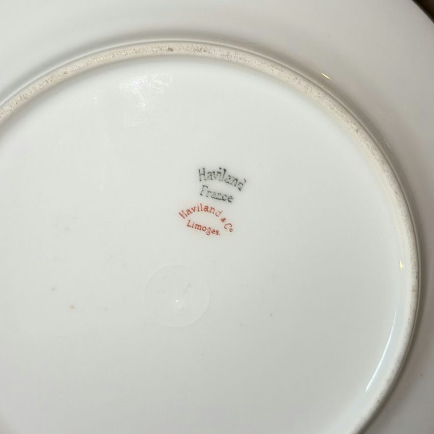 Glass platter and assorted porcelain dinnerware - image 4 of 6