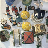 Assorted Christmas Village Figurines and Ceramic Decorations - thumbnail 1 of 11