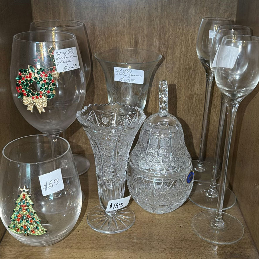 Glassware and Floral Porcelain Collection - image 6 of 8