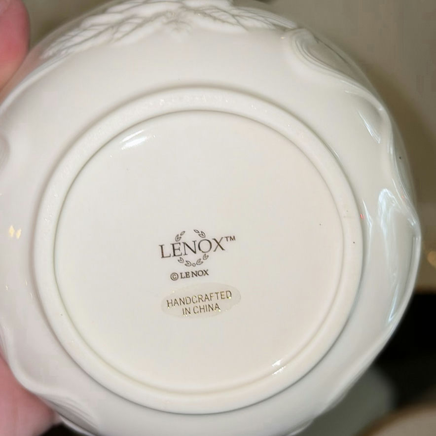Lenox porcelain dinnerware collection with gold trim - image 9 of 27