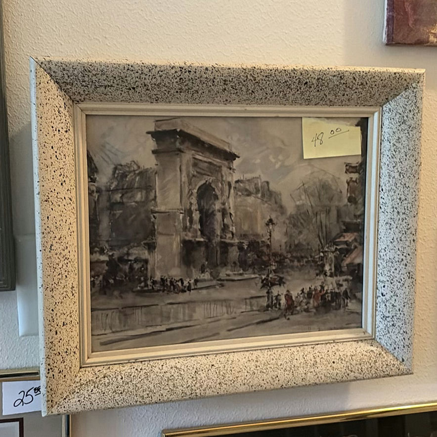 Assorted framed art and wall clocks - image 7 of 15