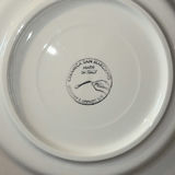 Stacked white ceramic plates with glass and crystal serving dishes - thumbnail 3 of 6