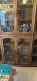 Wooden china cabinet with glass doors CABINET ONLY - thumbnail 3 of 6