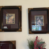 Wooden Display Shelf with Framed Art and Vintage Ceramics - thumbnail 3 of 17
