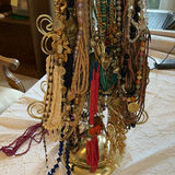 Beaded necklaces on a necklace display tree - thumbnail 6 of 10