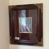 Wooden Display Shelf with Framed Art and Vintage Ceramics - thumbnail 4 of 17