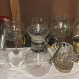 Assorted Glassware, Goblets, and Brass Accents - thumbnail 2 of 4
