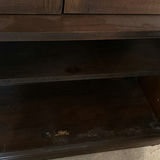Dark wood gun cabinet with glass doors - thumbnail 3 of 7