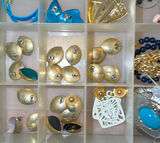 Assorted jewelry collection: earrings, bracelets, brooches, and pendants - thumbnail 6 of 13
