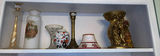 Assorted decorative glassware and brass sculpture - thumbnail 1 of 5