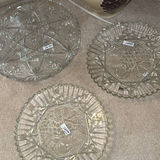Grapevine-Decorated Ceramic Vases with White Roses and Etched Glassware - thumbnail 5 of 8