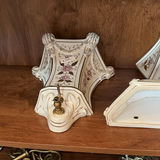 Wooden Display Shelf with Framed Art and Vintage Ceramics - thumbnail 14 of 17