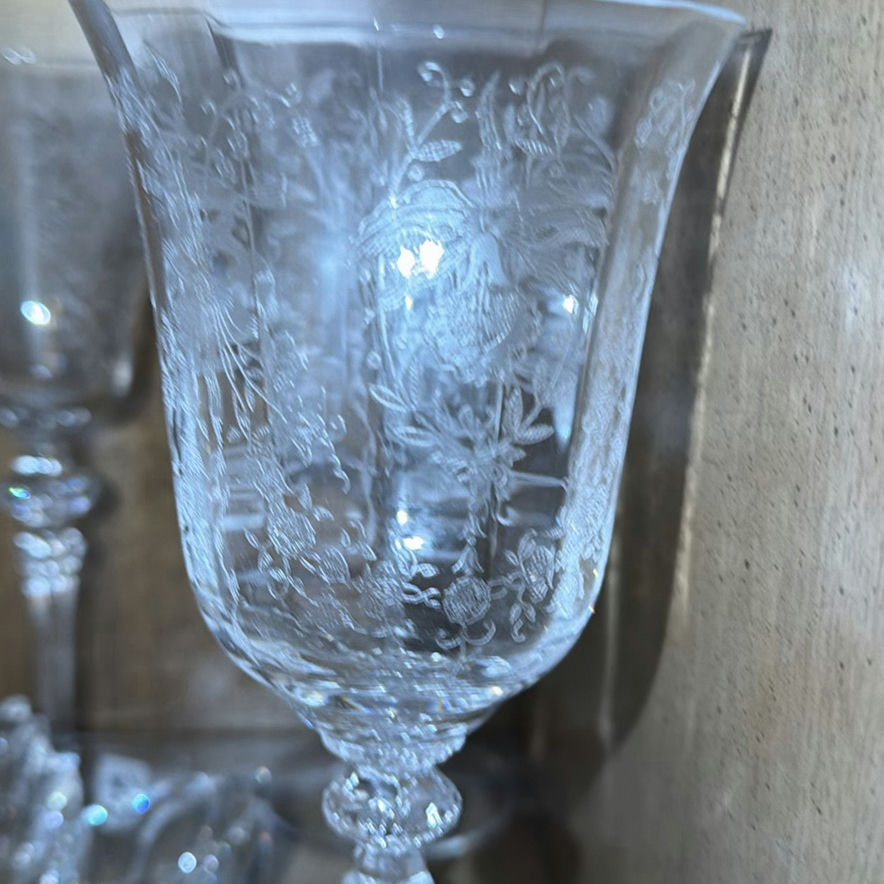 Glassware and Floral Porcelain Collection - image 4 of 8