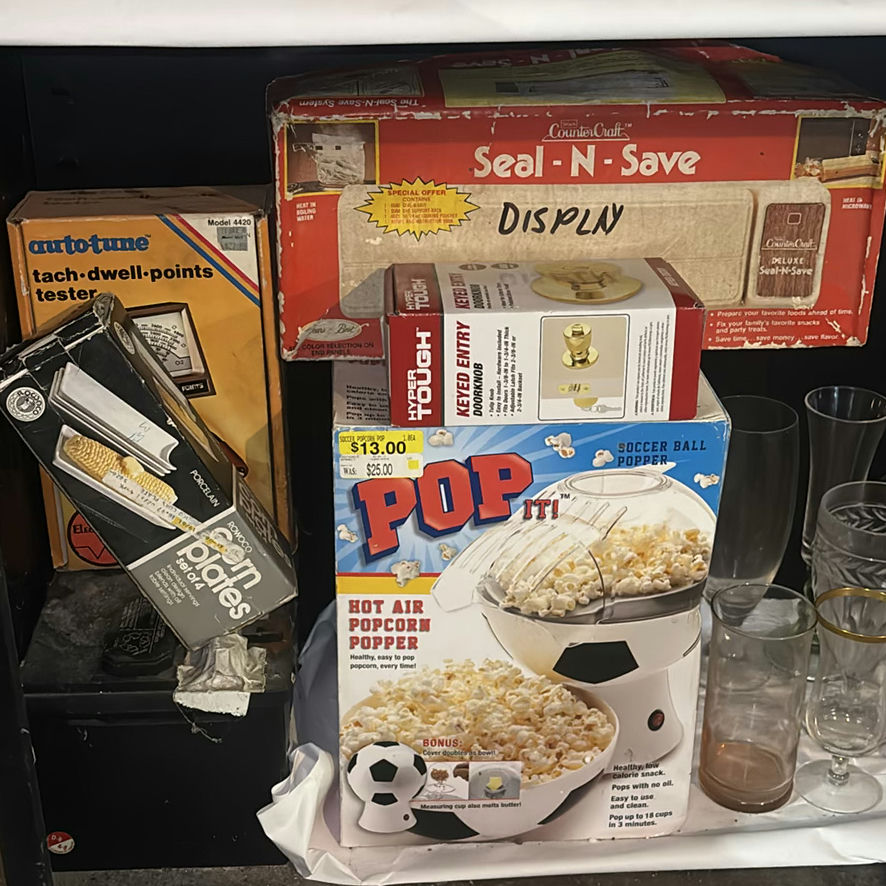 Assorted glassware and boxed kitchen gadgets - image 2 of 6