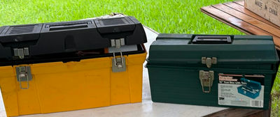 Assorted Tool Boxes with Hardware and Tools - Image 1 of 5